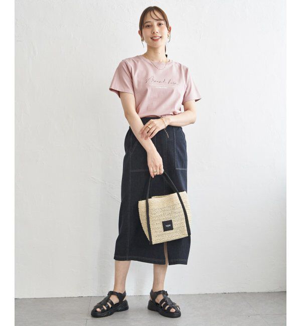 ikka「冷感ロゴフォトプリントTシャツ」|Tシャツ・カットソー|