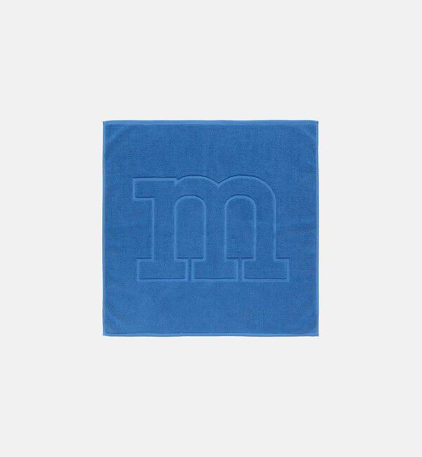 Marimekko「【一部店舗・オンラインストア限定】Logo バスマット 60&times;60cm」|タオル|ブルー&times;ライトブルー