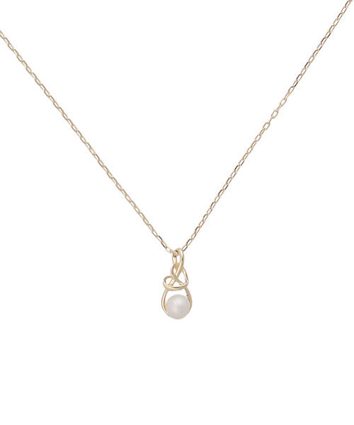 Samantha Tiara「K10 YG Infinity Love Knot バースデーストーンネックレス《6月 誕生石》」|ネックレス|