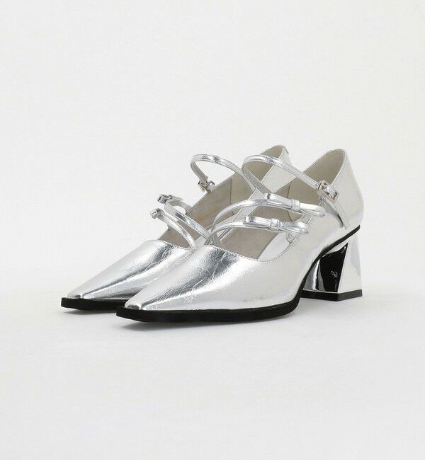 SY UNITED ARROWS「＜SY＞ダブルリボン スクエア パンプス60&uarr;」|パンプス|