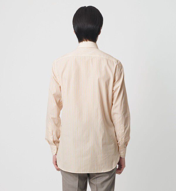 UNITED ARROWS「ALBINI オルタネートストライプ ラウンド レギュラーカラーシャツ」|シャツ・ブラウス|