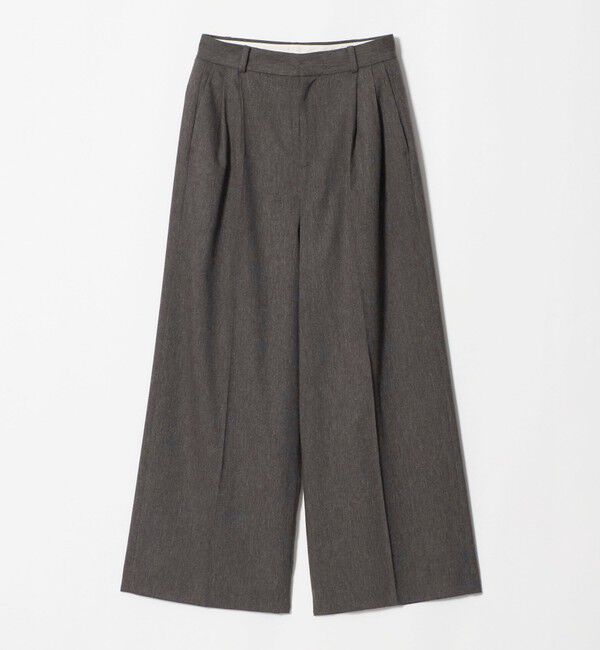 UNITED ARROWS「MANTECO 2タック ワイドパンツ」|スラックス|DK.BROWN