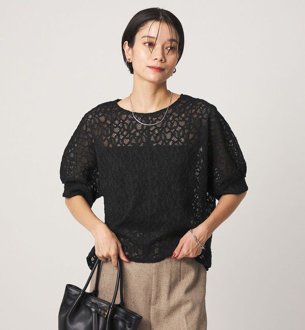 UNITED ARROWS green label relaxing「レース プルオーバー カットソー」|Tシャツ・カットソー|