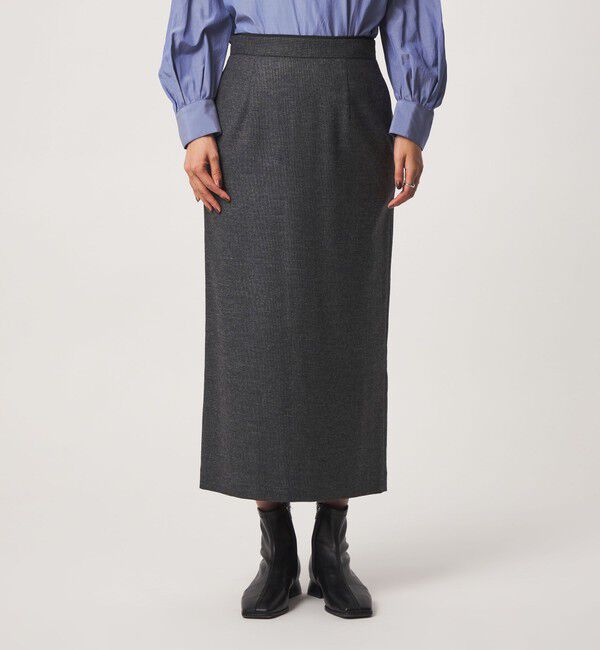 UNITED ARROWS green label relaxing「［size SHORT/TALLあり］ヘアライン タイトスカート ストレッチ」|タイト|