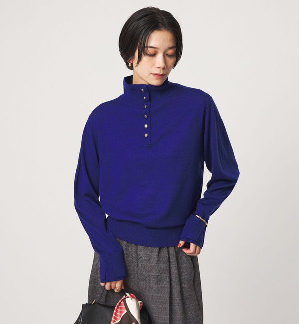 UNITED ARROWS green label relaxing「エブリニット 2WAY タートルネック ウォッシャブル」|ニット・セーター|COBALT