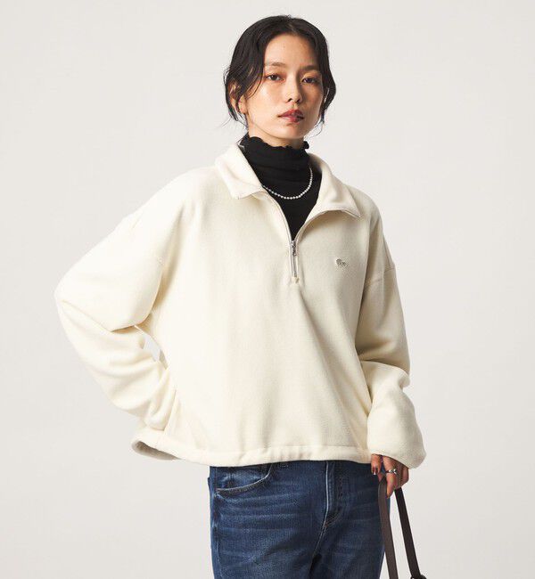 UNITED ARROWS green label relaxing「 【別注】＜LACOSTE＞ フリース ハーフジップ プルオーバー」|Tシャツ・カットソー|
