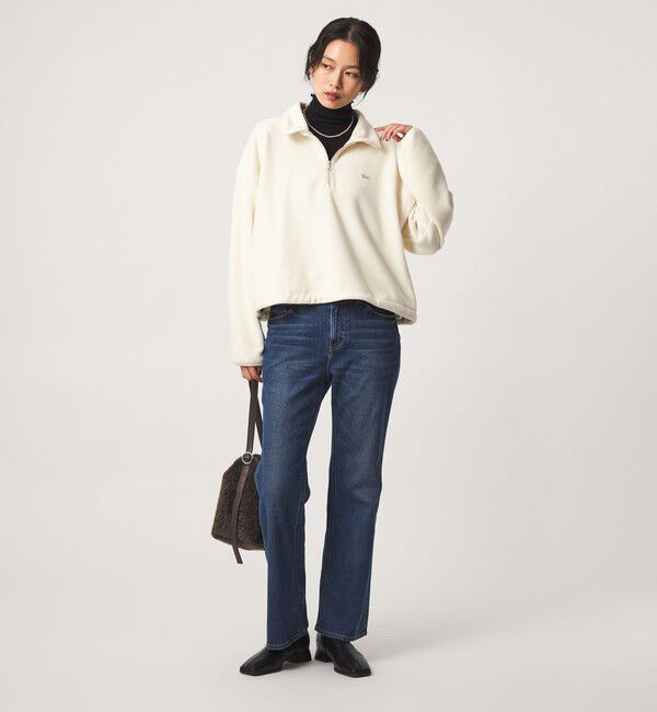 UNITED ARROWS green label relaxing「 【別注】＜LACOSTE＞ フリース ハーフジップ プルオーバー」|Tシャツ・カットソー|