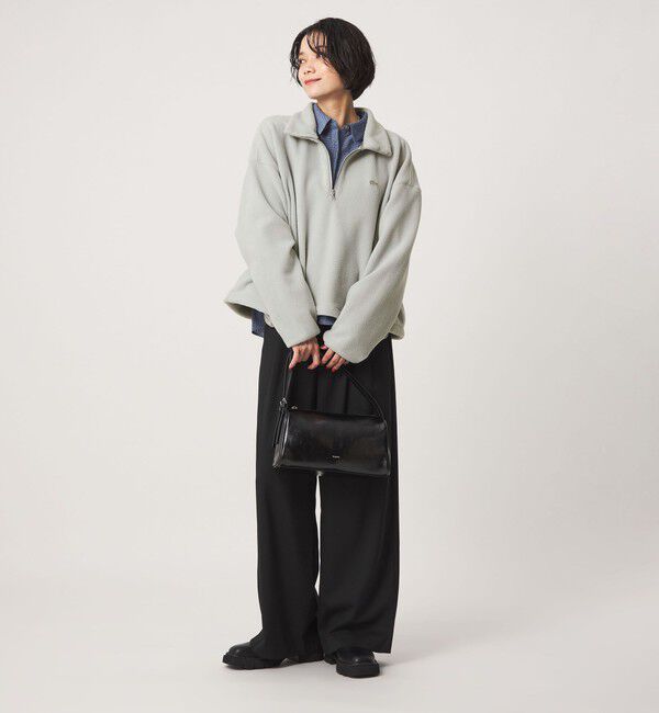 UNITED ARROWS green label relaxing「 【別注】＜LACOSTE＞ フリース ハーフジップ プルオーバー」|Tシャツ・カットソー|