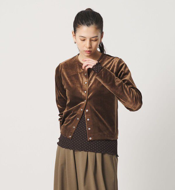 BEAUTY&YOUTH UNITED ARROWS「ドット チュール ロングスリーブ カットソー」|Tシャツ・カットソー|
