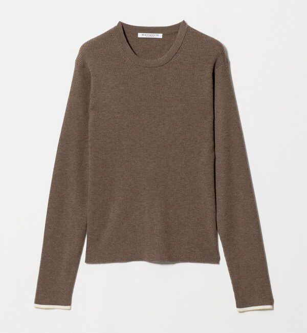 BEAUTY&YOUTH UNITED ARROWS「リブライン ニットプルオーバー ウォッシャブル」|ニット・セーター|MOCA