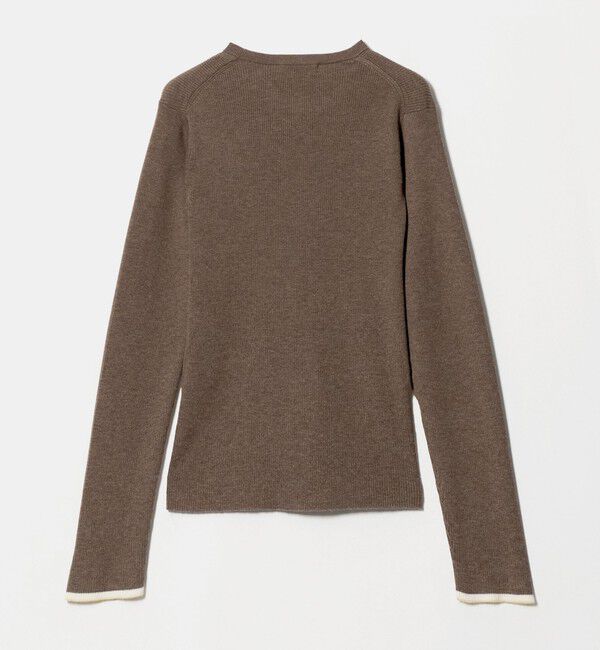 BEAUTY&YOUTH UNITED ARROWS「リブライン ニットプルオーバー ウォッシャブル」|ニット・セーター|