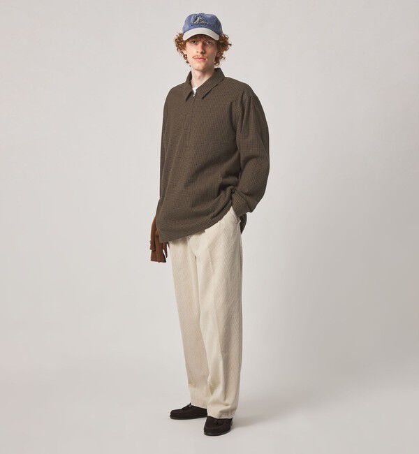 STEVEN ALAN「＜Steven Alan＞ コットンビエラ チェック ジップ プルオーバー」|その他|