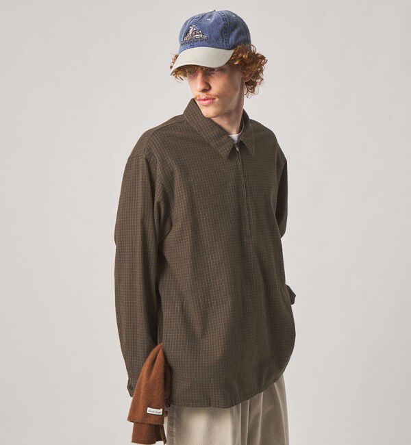 STEVEN ALAN「＜Steven Alan＞ コットンビエラ チェック ジップ プルオーバー」|その他|