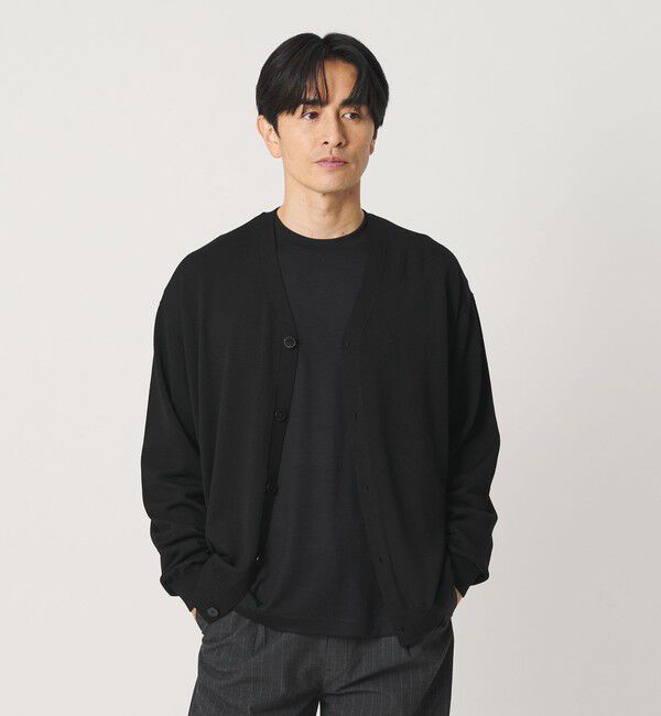 BEAUTY&YOUTH UNITED ARROWS「SUPER130 ウール Vネック カーディガン ウォッシャブル」|カーディガン|