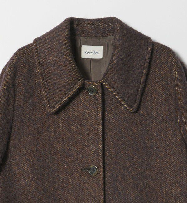 STEVEN ALAN「＜Steven Alan＞ウール モヘヤ ミックス シャギー ミドルコート」|ステンカラーコート|