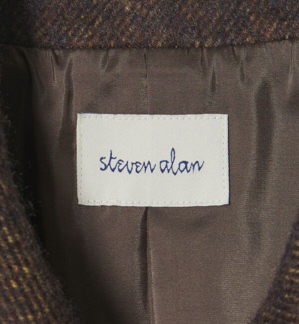 STEVEN ALAN「＜Steven Alan＞ウール モヘヤ ミックス シャギー ミドルコート」|ステンカラーコート|