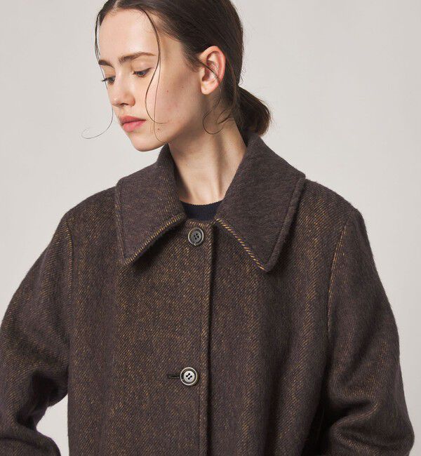 STEVEN ALAN「＜Steven Alan＞ウール モヘヤ ミックス シャギー ミドルコート」|ステンカラーコート|