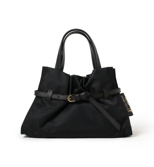 BEAMS SELECTION for WOMEN「VIOLAd&rsquo;ORO / BIANCA クロア ナイロン トートバッグ S」|トートバッグ|BLACK&times;BLACK