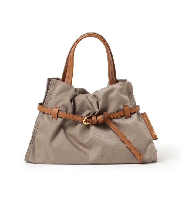 BEAMS SELECTION for WOMEN「VIOLAd&rsquo;ORO / BIANCA クロア ナイロン トートバッグ S」|トートバッグ|TAUPE&times;CAMEL