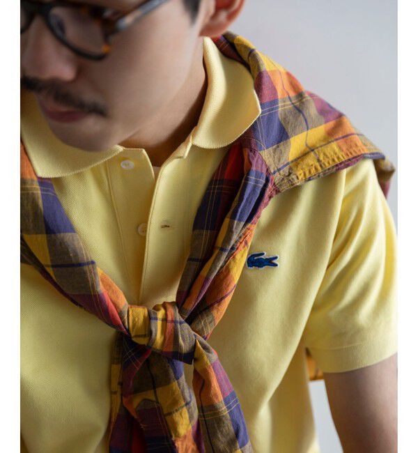 SHIPS「【SHIPS別注】LACOSTE: NEW 70's ドロップテイル ポロシャツ」|Tシャツ・カットソー|クリーム