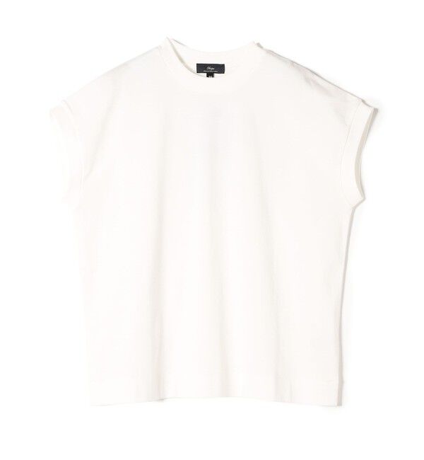 SHIPS for women「SHIPS Primary Navy Label: ニュー スヴィン コットン フレンチ スリーブ」|タンクトップ|オフホワイト