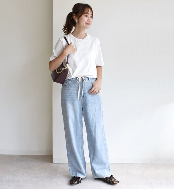 SHIPS for women「〈手洗い可能〉ベーシック TEE」|Tシャツ・カットソー|