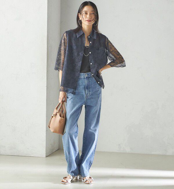 SHIPS for women「〈手洗い可能〉ラッセル レース シャツ」|シャツ・ブラウス|