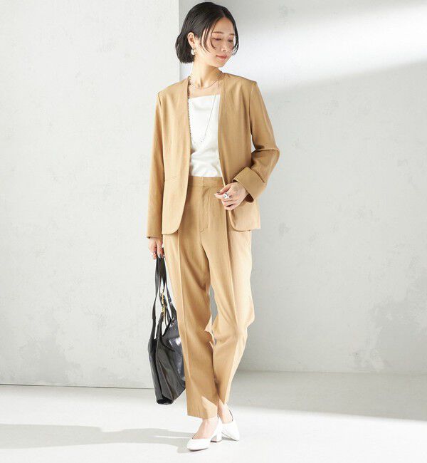 SHIPS for women「〈手洗い可能〉FUNCTIONAL テーパード パンツ（セットアップ対応）」|その他|