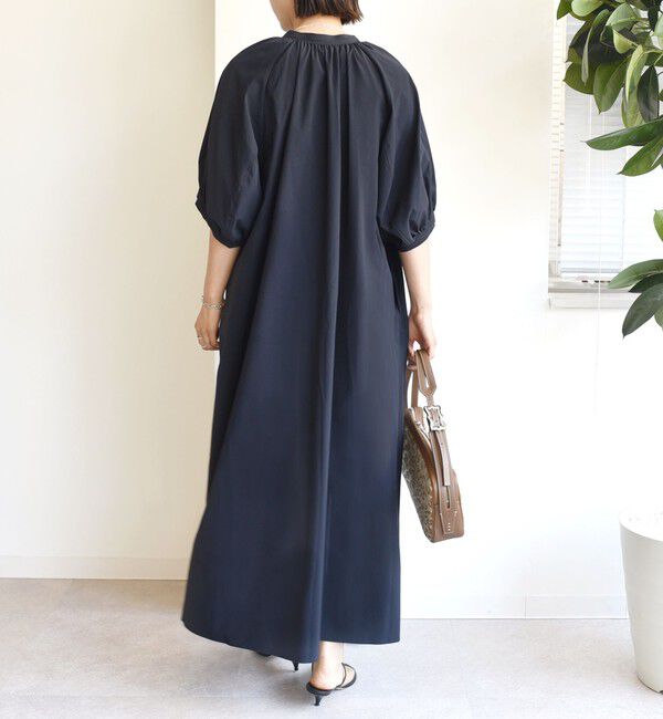 SHIPS for women「〈手洗い可能〉RENU ソフト タイプライター ギャザー ワンピース」|ワンピース|