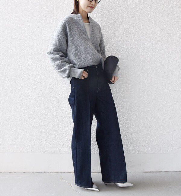 SHIPS for women「〈手洗い可能〉ケーブル ジャージー スキッパー プルオーバー」|Tシャツ・カットソー|