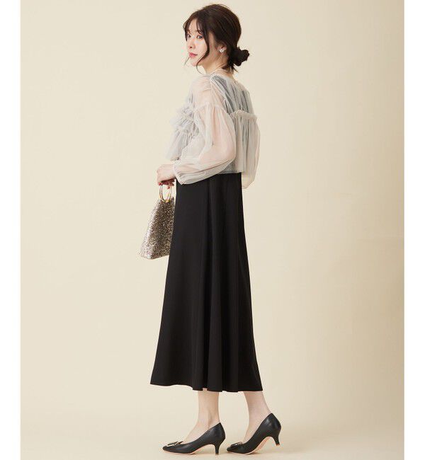 any SiS「【Lily Calin】チュールフリルトップス&times;ドレスセット」|ドレス|