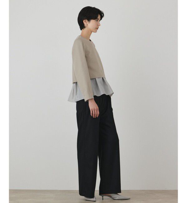 GRACE CONTINENTAL「シアーフレアカットトップ」|Tシャツ・カットソー|