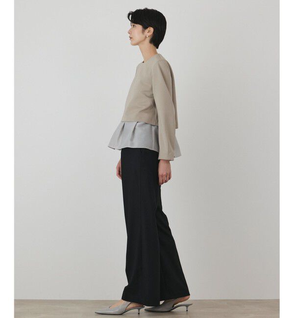 GRACE CONTINENTAL「シアーフレアカットトップ」|Tシャツ・カットソー|