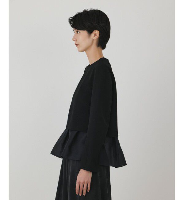 GRACE CONTINENTAL「シアーフレアカットトップ」|Tシャツ・カットソー|