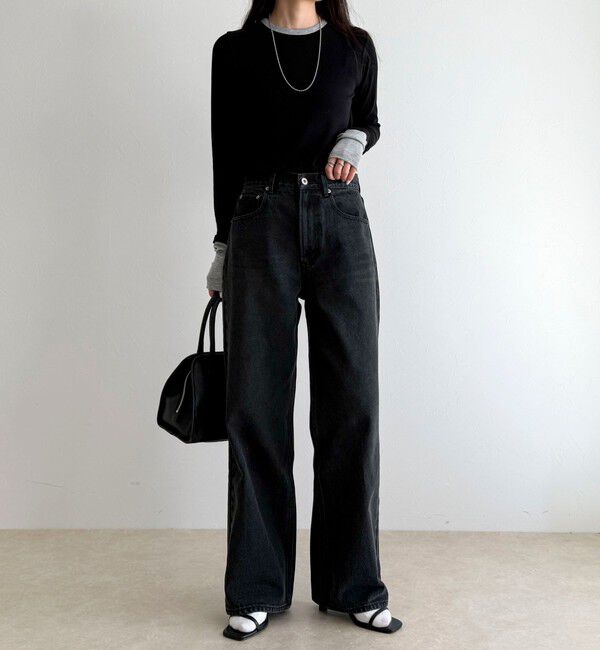 fredy emue「【待望の新色＆サイズ展開追加／@sora_522m企画】BASIC STRAIGHT DENIM」|デニム|