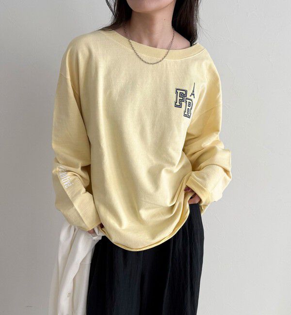 fredy emue「ヴィンテージ加工裏毛オフショルプルオーバー」|Tシャツ・カットソー|