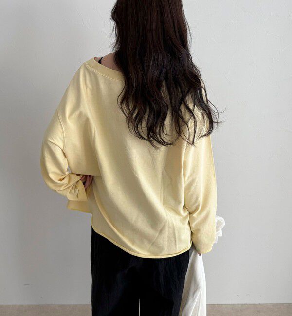 fredy emue「ヴィンテージ加工裏毛オフショルプルオーバー」|Tシャツ・カットソー|