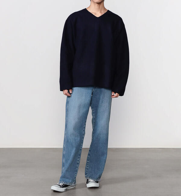 ORCIVAL「ORCIVAL | ウールジャージー Vネックニットプルオーバー MEN」|ニット・セーター|