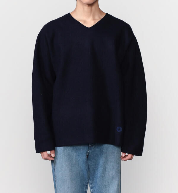 ORCIVAL「ORCIVAL | ウールジャージー Vネックニットプルオーバー MEN」|ニット・セーター|