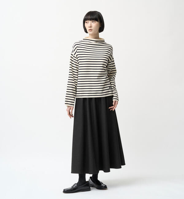 ORCIVAL「ORCIVAL | モックネック ボーダーニットプルオーバー WOMEN」|ニット・セーター|