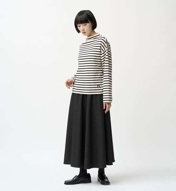 ORCIVAL「ORCIVAL | モックネック ボーダーニットプルオーバー WOMEN」|ニット・セーター|