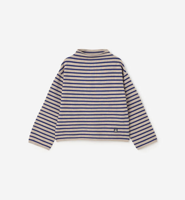 ORCIVAL「ORCIVAL | モックネック ボーダーニットプルオーバー WOMEN」|ニット・セーター|BEIGE系1