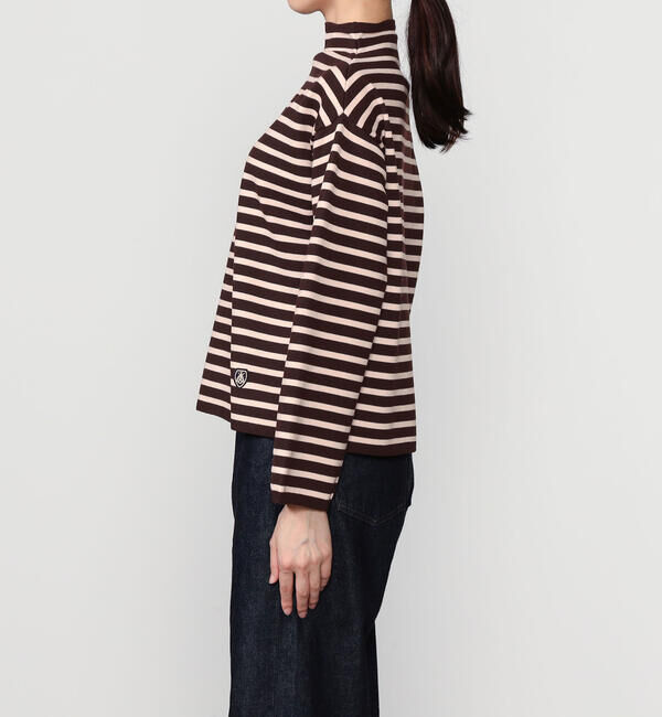 ORCIVAL「ORCIVAL | モックネック ボーダーニットプルオーバー WOMEN」|ニット・セーター|