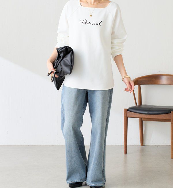  「《前後２WAY仕様》ダンボール2WAYラグランプルオーバー」|Tシャツ・カットソー|