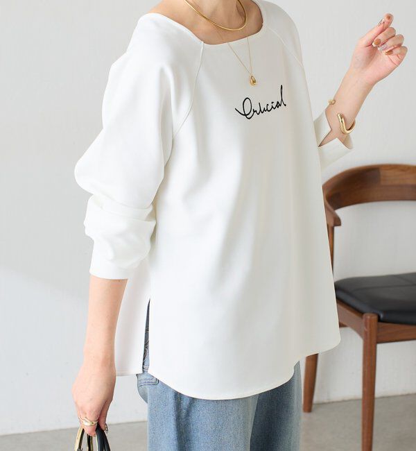  「《前後２WAY仕様》ダンボール2WAYラグランプルオーバー」|Tシャツ・カットソー|