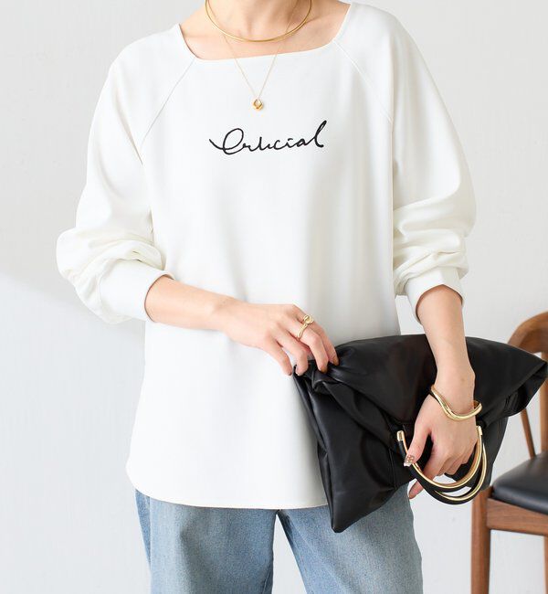  「《前後２WAY仕様》ダンボール2WAYラグランプルオーバー」|Tシャツ・カットソー|