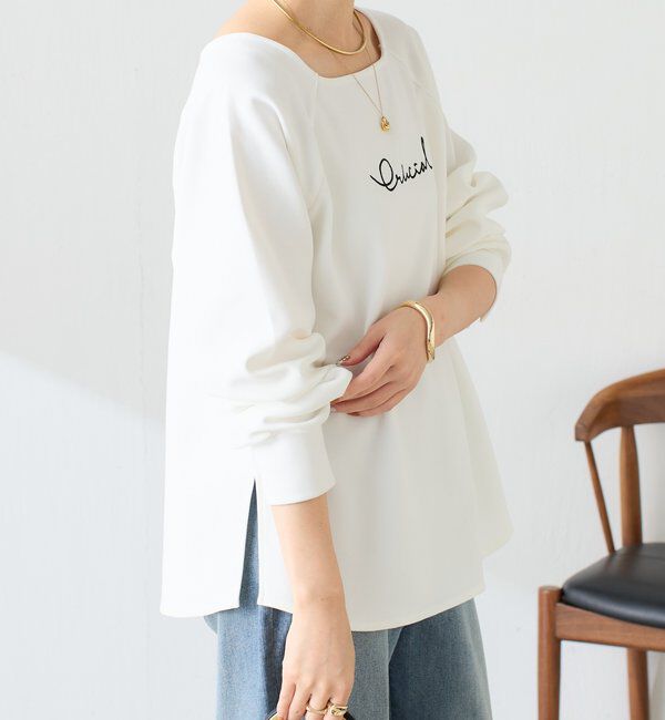  「《前後２WAY仕様》ダンボール2WAYラグランプルオーバー」|Tシャツ・カットソー|