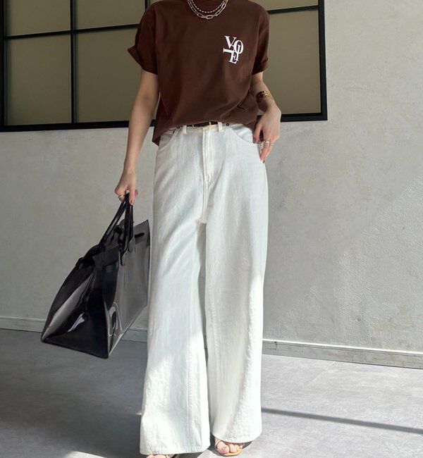  「voileワンポイントフロッキーロゴTEE」|Tシャツ・カットソー|