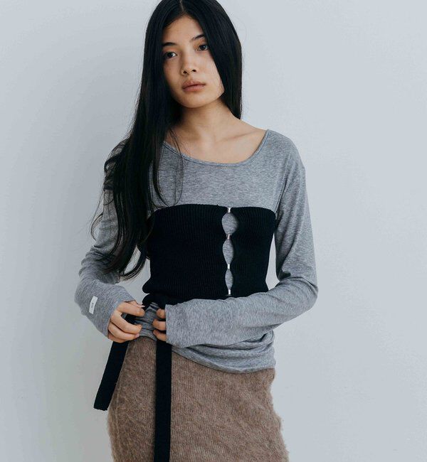  「〈NUE〉ホックニットビスチェ」|ニット・セーター|