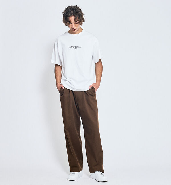 ABAHOUSE「ファインジャージー ロゴTシャツ / 半袖Tシャツ」|Tシャツ・カットソー|